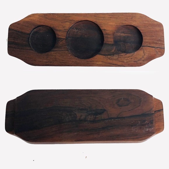 Lundtoften 6pc Cruet Set MCM Danish Modern Rosewood Rare Vintage Mid Century - Picture 3 of 7